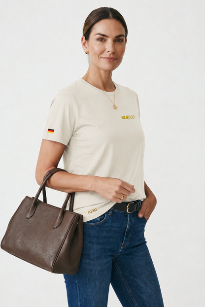 Women Slim Regular  Fit Tricou BLN|030 Bumbac Organic